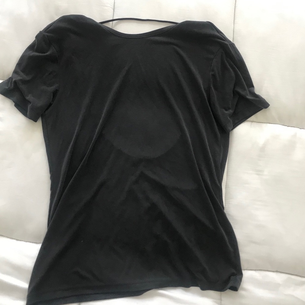 Express soft backless gray tee